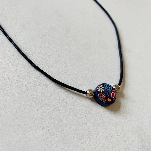 Colourful clay bead necklace - Picture 5 of 5